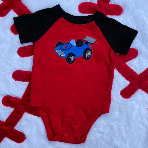 Garanimals Baby Boy 6-12 Month Onesie Bodysuit Red - Picture 1 of 5